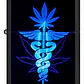  Enc Zippo Cannabis Neon Negro Mate - Miniatura 4