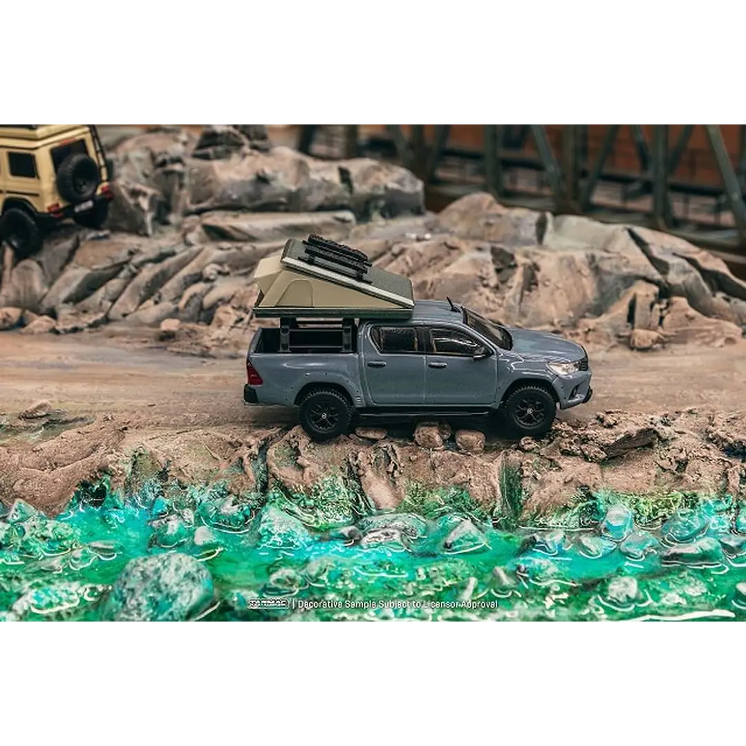 Carro Colección  Toyota Hilux Con Tienda 1/64 2