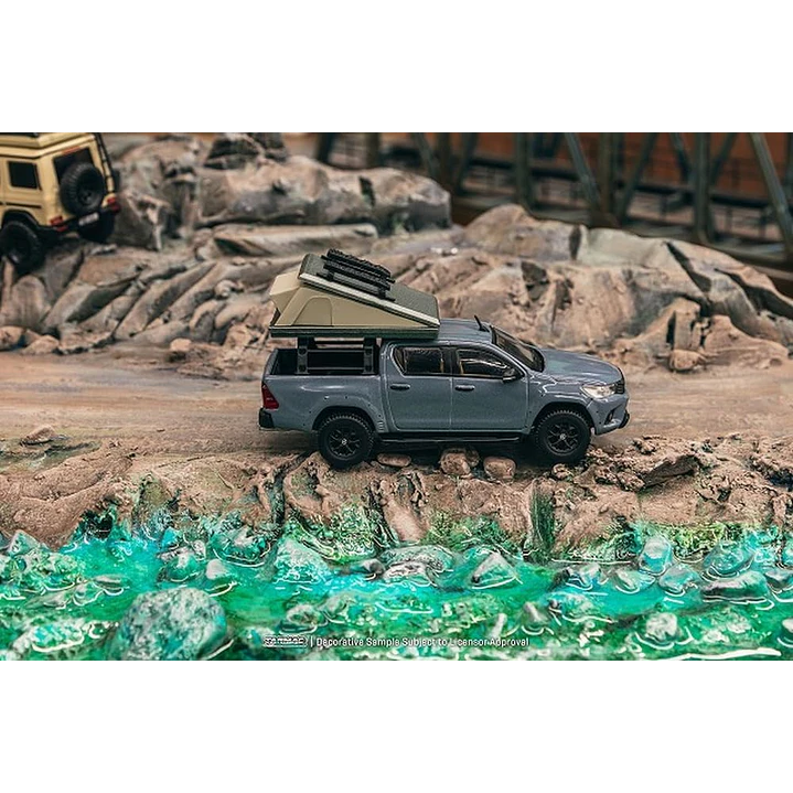 Carro Colección  Toyota Hilux Con Tienda 1/64 2