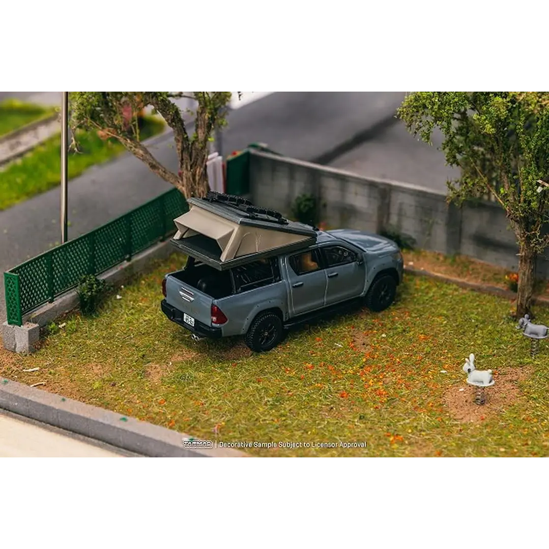 Carro Colección  Toyota Hilux Con Tienda 1/64 4
