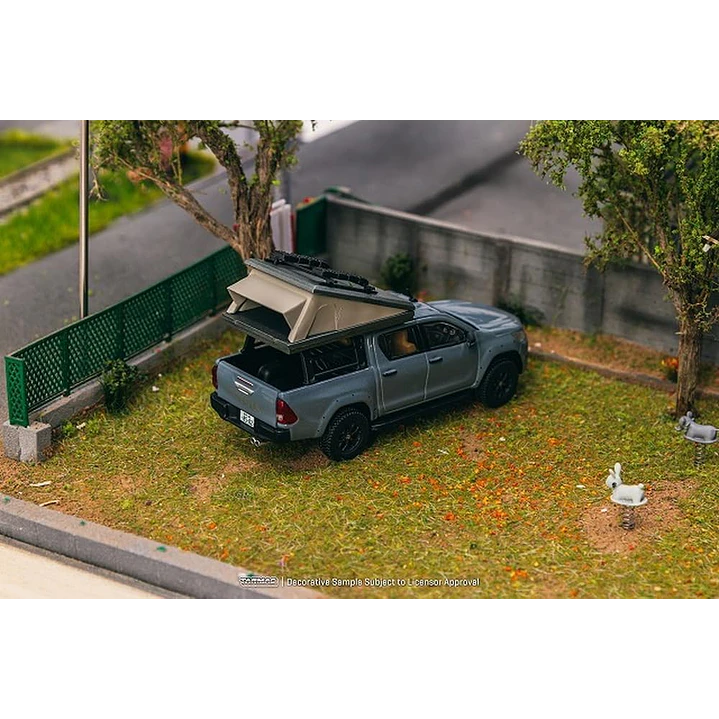 Carro Colección  Toyota Hilux Con Tienda 1/64 4