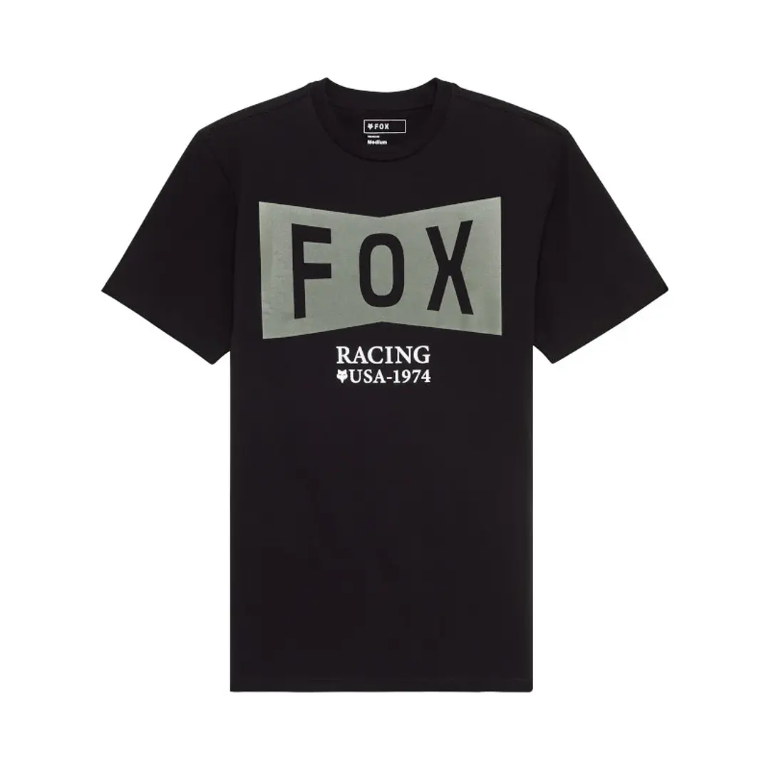  Camiseta Fox Typeface Ss Premium Negra Talla M 1