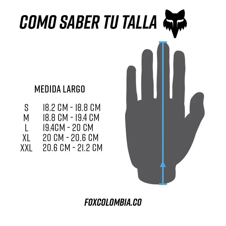  Guantes Fox Bomber Negro Talla XL 3