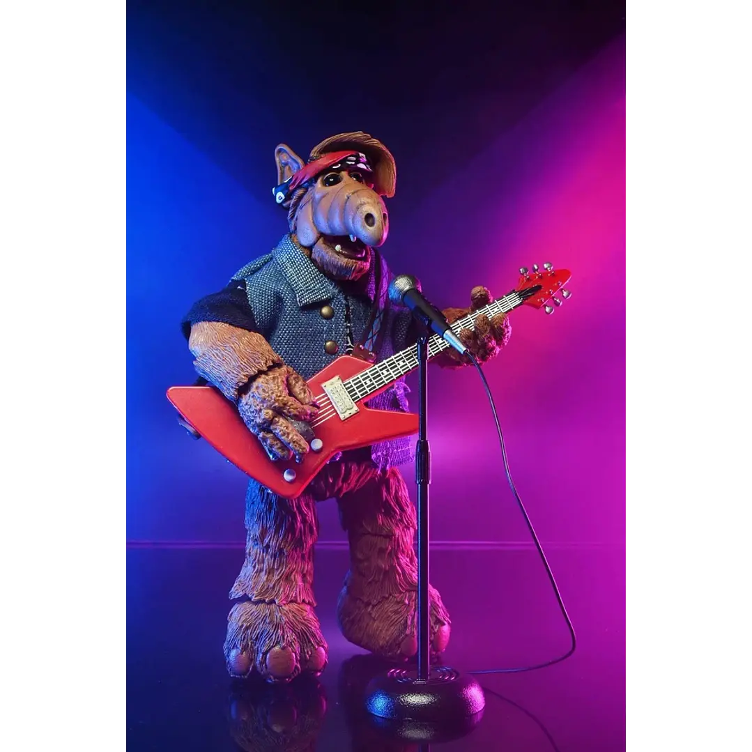 Figura Colección  Alf Figura De Acción Escala 7 Detallada Y Coleccionable Born to Rock 3