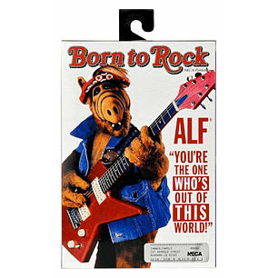 Figura Colección  Alf Figura De Acción Escala 7 Detallada Y Coleccionable Born to Rock