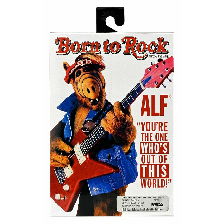 Figura Colección  Alf Figura De Acción Escala 7 Detallada Y Coleccionable Born to Rock 1