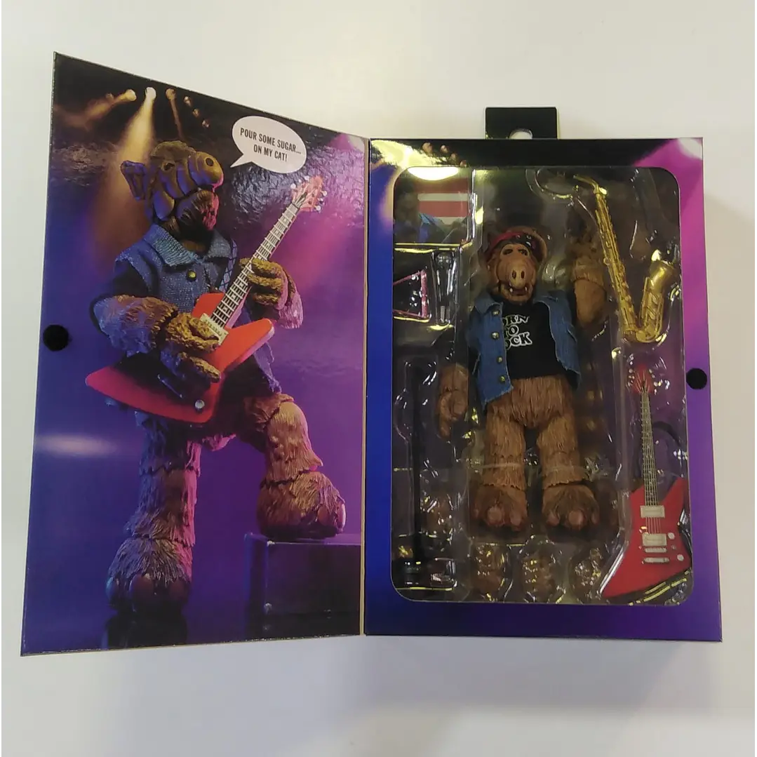 Figura Colección  Alf Figura De Acción Escala 7 Detallada Y Coleccionable Born to Rock 4