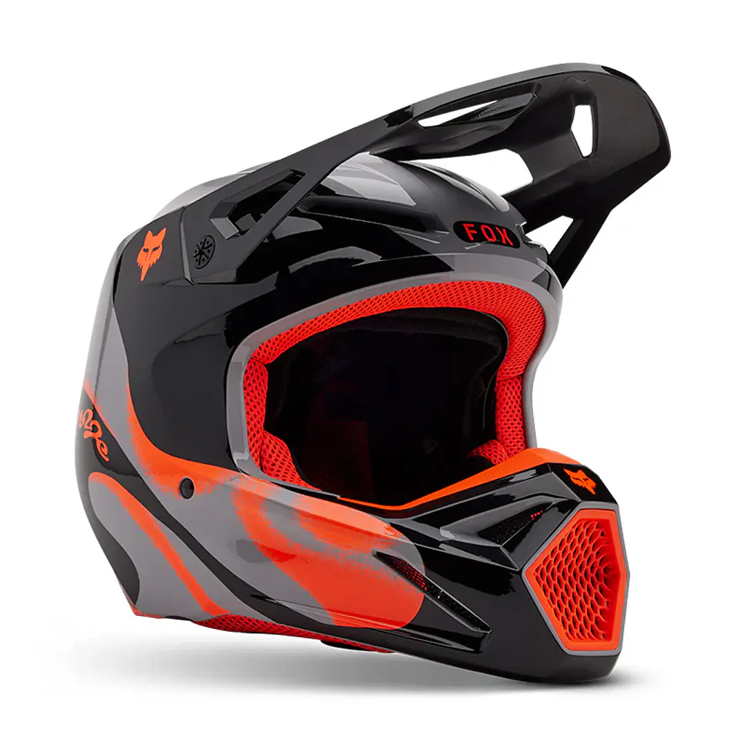  Casco Fox V1 Emotion Naranja Talla M 1