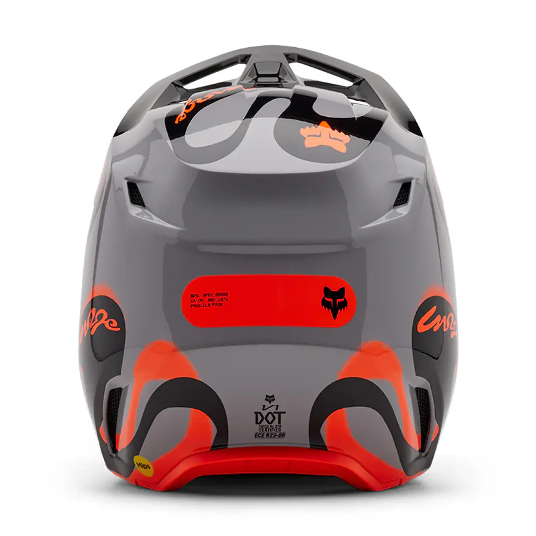  Casco Fox V1 Emotion Naranja Talla M 4
