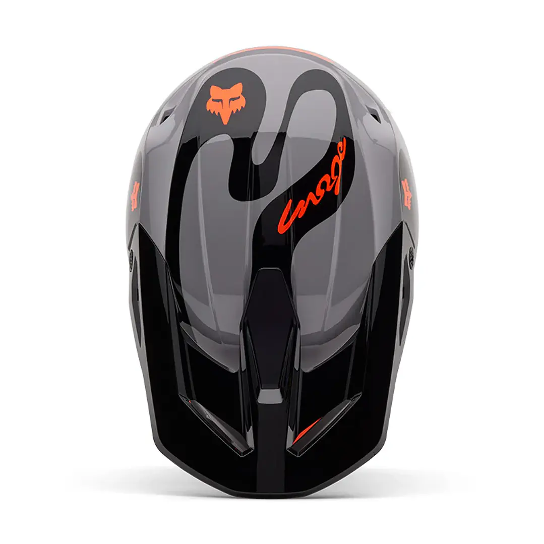  Casco Fox V1 Emotion Naranja Talla M 5
