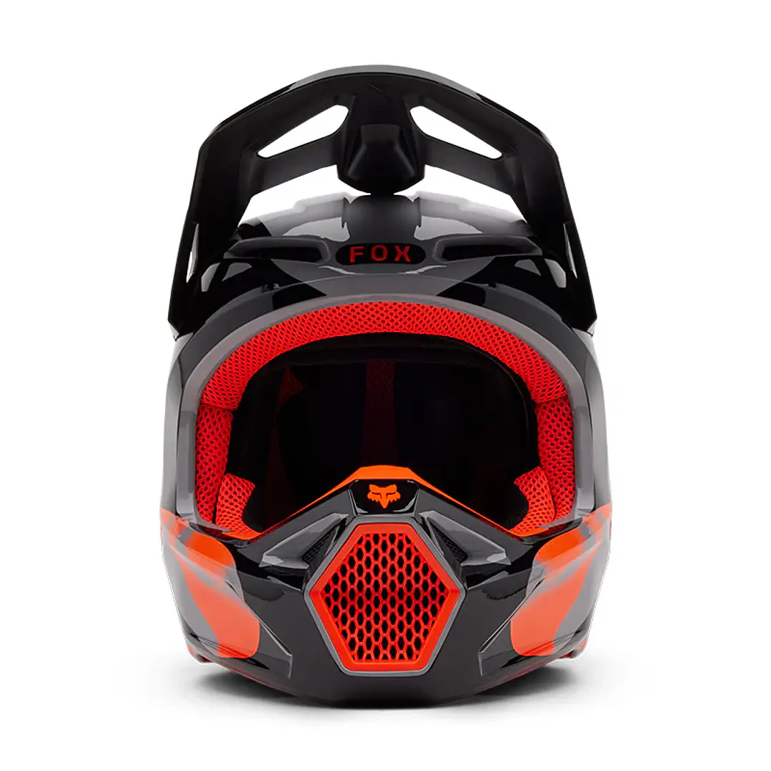  Casco Fox V1 Emotion Naranja Talla M 3