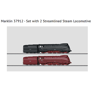 Tren Eléctrico Set 2 Steamlined Steam Locomo Ho