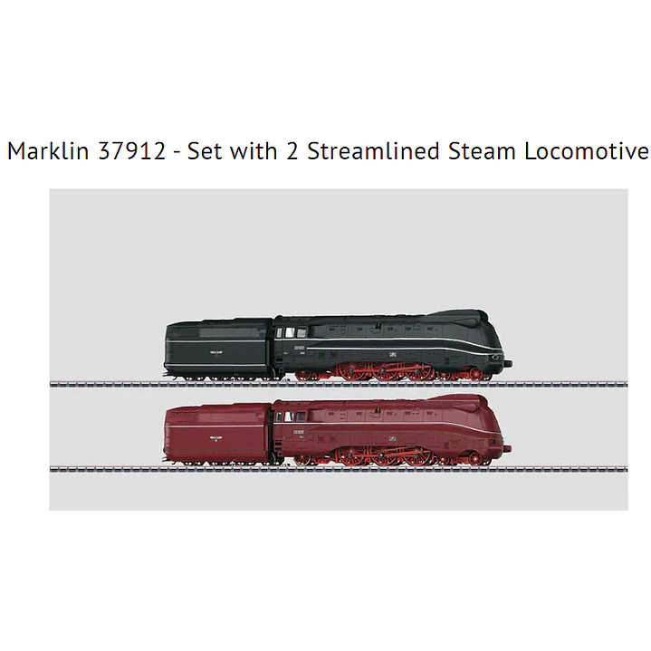 Tren Eléctrico Set 2 Steamlined Steam Locomo Ho 1