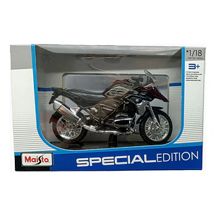  Moto Bmw R 1200 Gs 2017 Vino Tinto 1/18