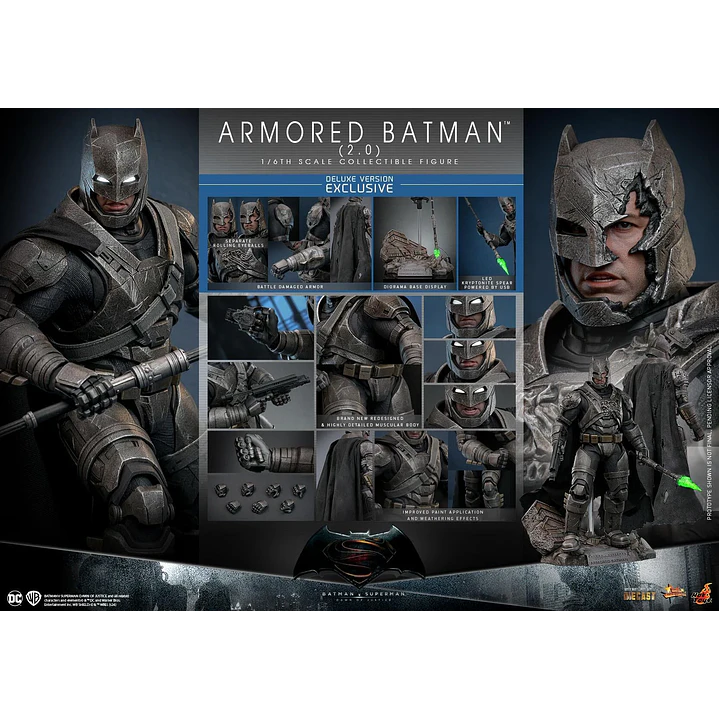 Figura Colección  Armored Batman 2.0 Deluxe 1/6 2