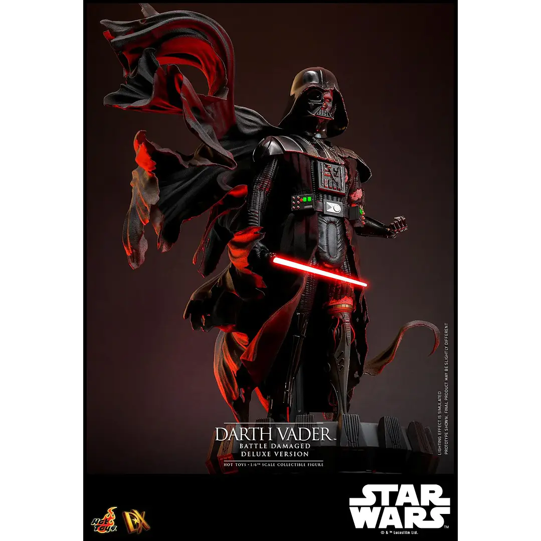 Figura Colección  Darth Vader  Battle Damaged Deluxe 1/6 10