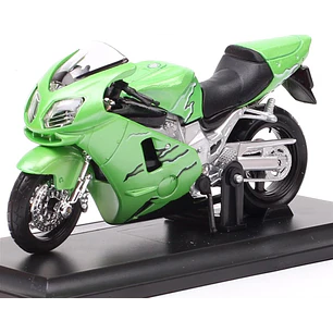 Motocicleta  Kawasaki Ninja Zx 12R Verde 1/18