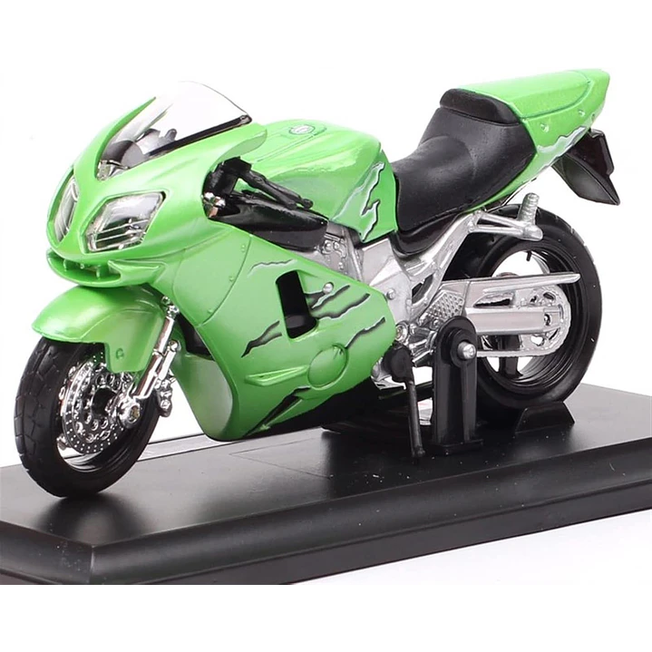 Motocicleta  Kawasaki Ninja Zx 12R Verde 1/18 1
