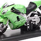 Motocicleta  Kawasaki Ninja Zx 12R Verde 1/18 - Miniatura 1