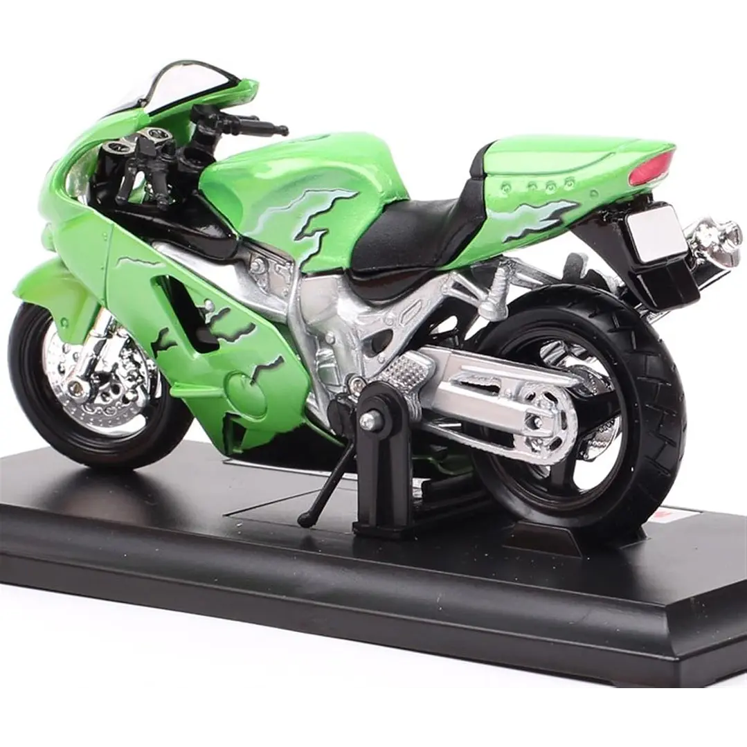 Motocicleta  Kawasaki Ninja Zx 12R Verde 1/18 2