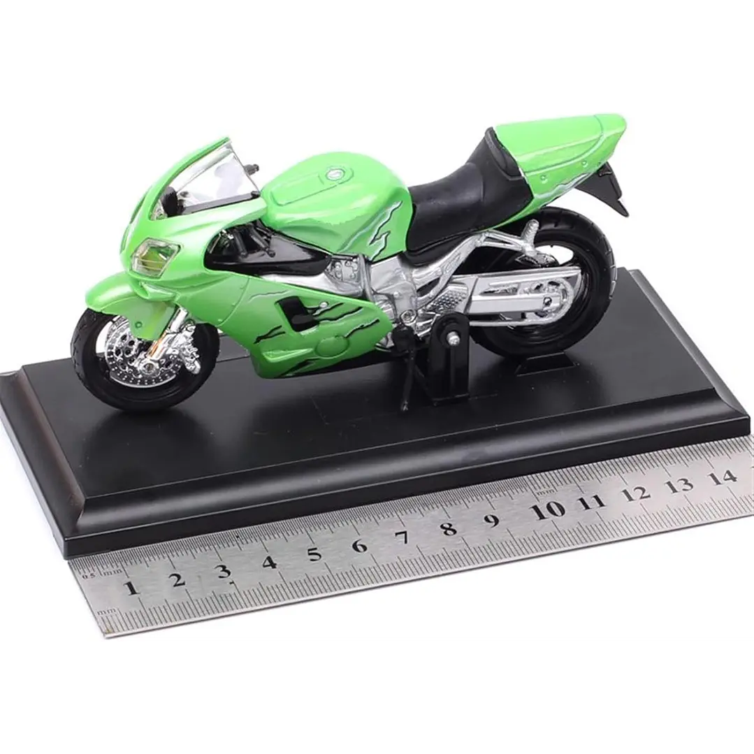 Motocicleta  Kawasaki Ninja Zx 12R Verde 1/18 4