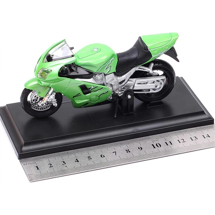 Motocicleta  Kawasaki Ninja Zx 12R Verde 1/18 4
