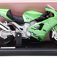 Motocicleta  Kawasaki Ninja Zx 12R Verde 1/18 - Miniatura 5