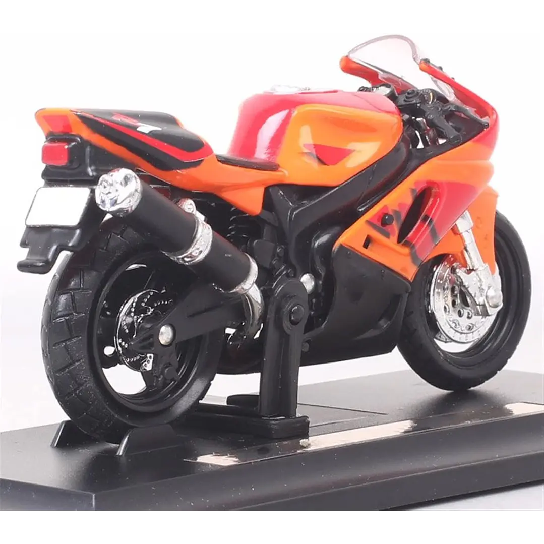 Motocicleta  Yamaha Yzf R7 Naranja 1/18 4