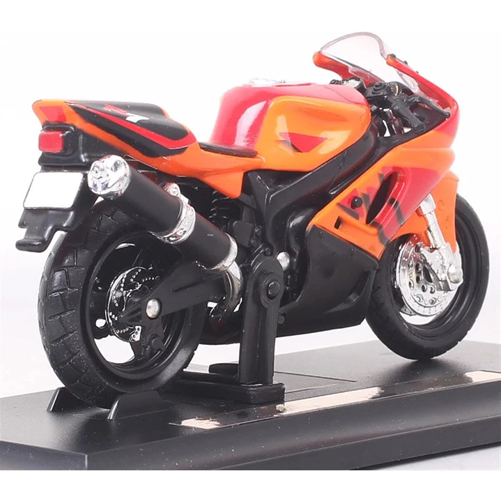 Motocicleta  Yamaha Yzf R7 Naranja 1/18 4