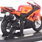 Motocicleta  Yamaha Yzf R7 Naranja 1/18 - Miniatura 4