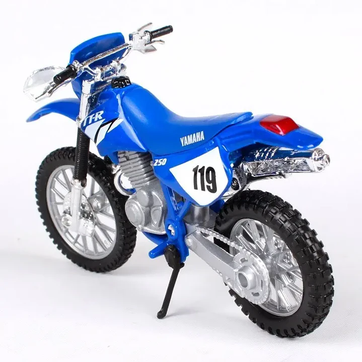    Motocicleta Yamaha Ttr 250 Azul 1/18 3