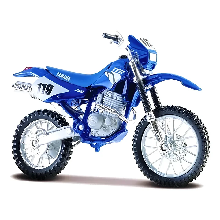    Motocicleta Yamaha Ttr 250 Azul 1/18 1