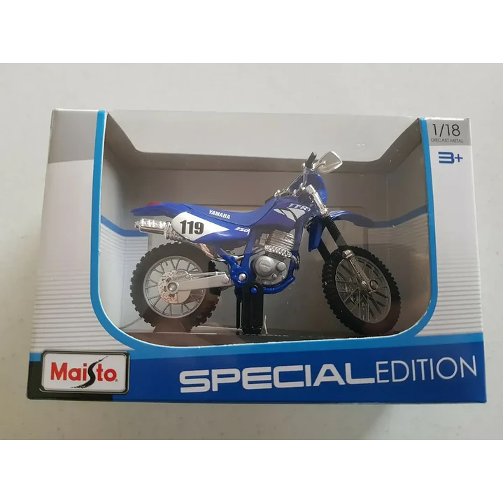    Motocicleta Yamaha Ttr 250 Azul 1/18 2