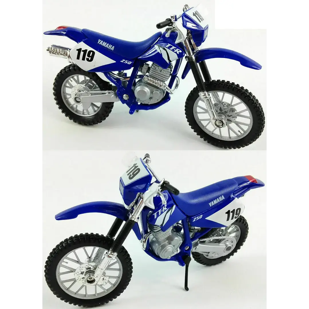    Motocicleta Yamaha Ttr 250 Azul 1/18 4