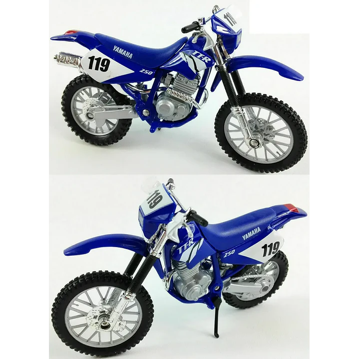    Motocicleta Yamaha Ttr 250 Azul 1/18 4