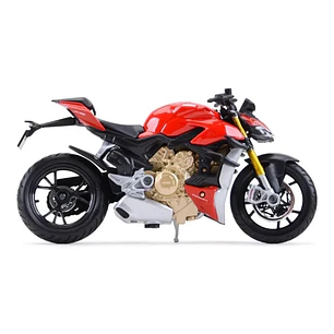   Motocicleta Ducati Super Naked V4 S Roja 1/18