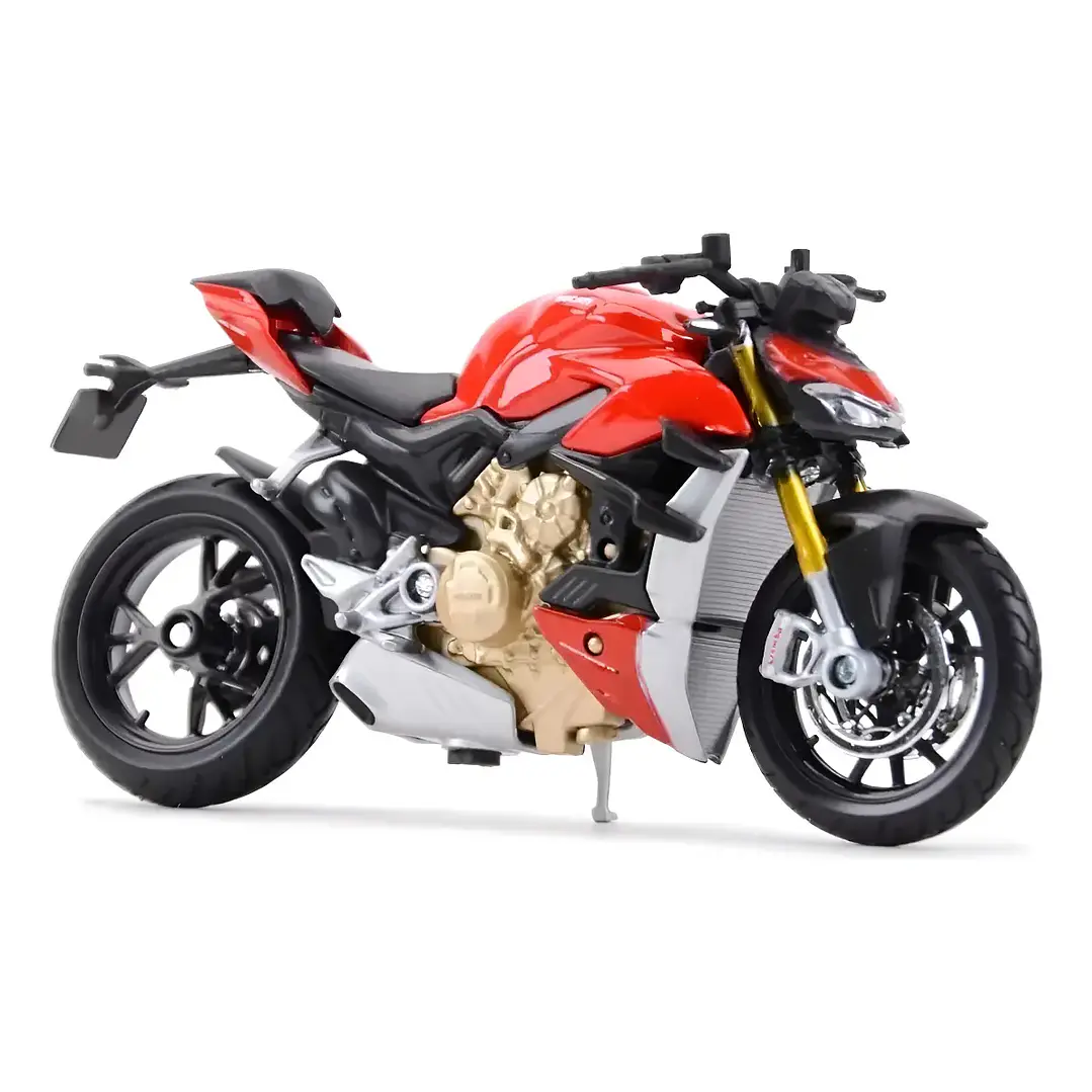  Motocicleta Ducati Super Naked V4 S Roja 1/18 2