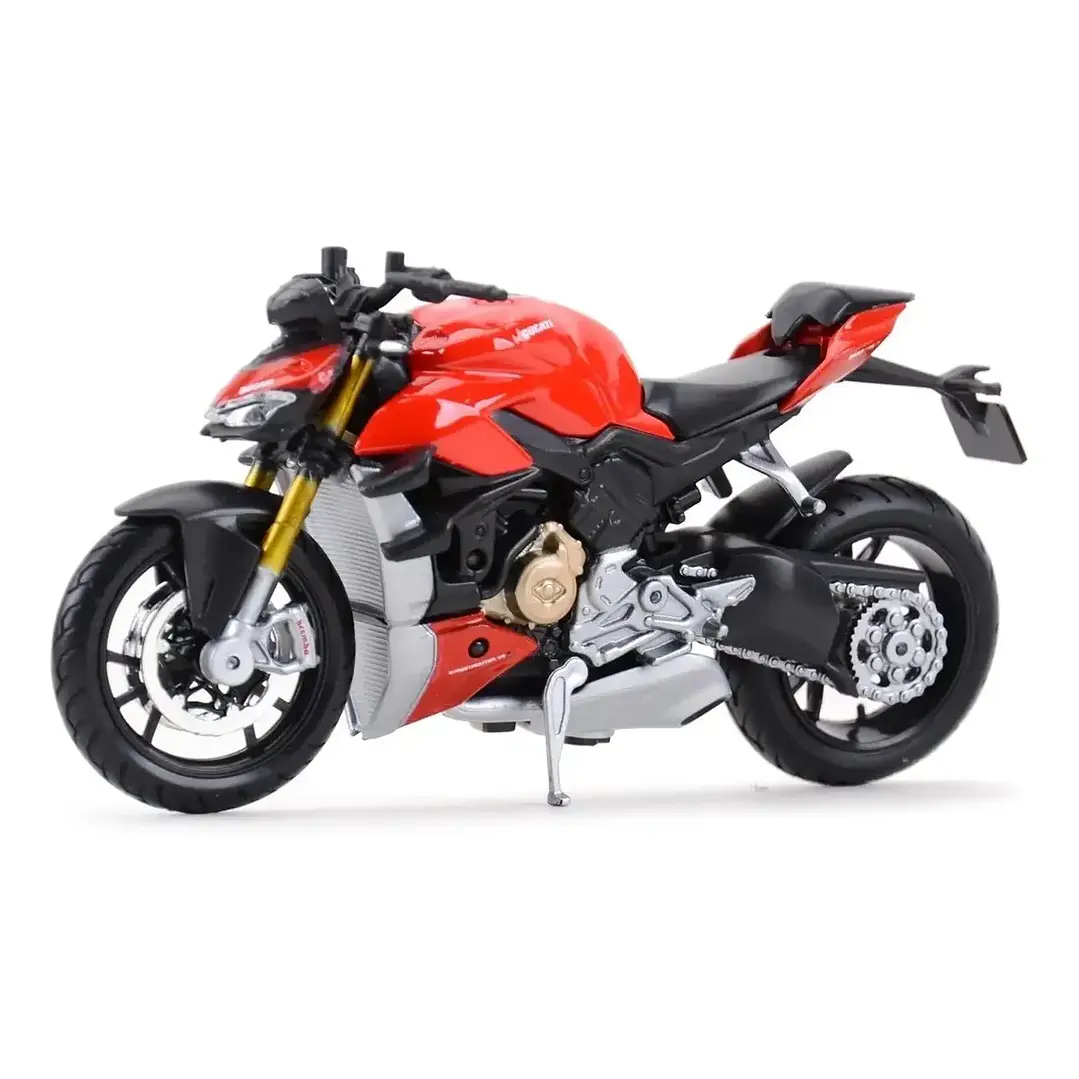   Motocicleta Ducati Super Naked V4 S Roja 1/18 3