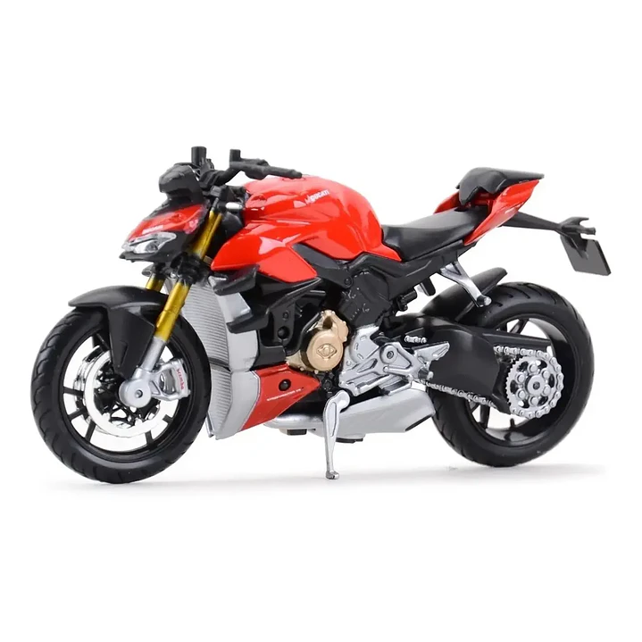   Motocicleta Ducati Super Naked V4 S Roja 1/18 3