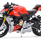   Motocicleta Ducati Super Naked V4 S Roja 1/18 - Miniatura 3