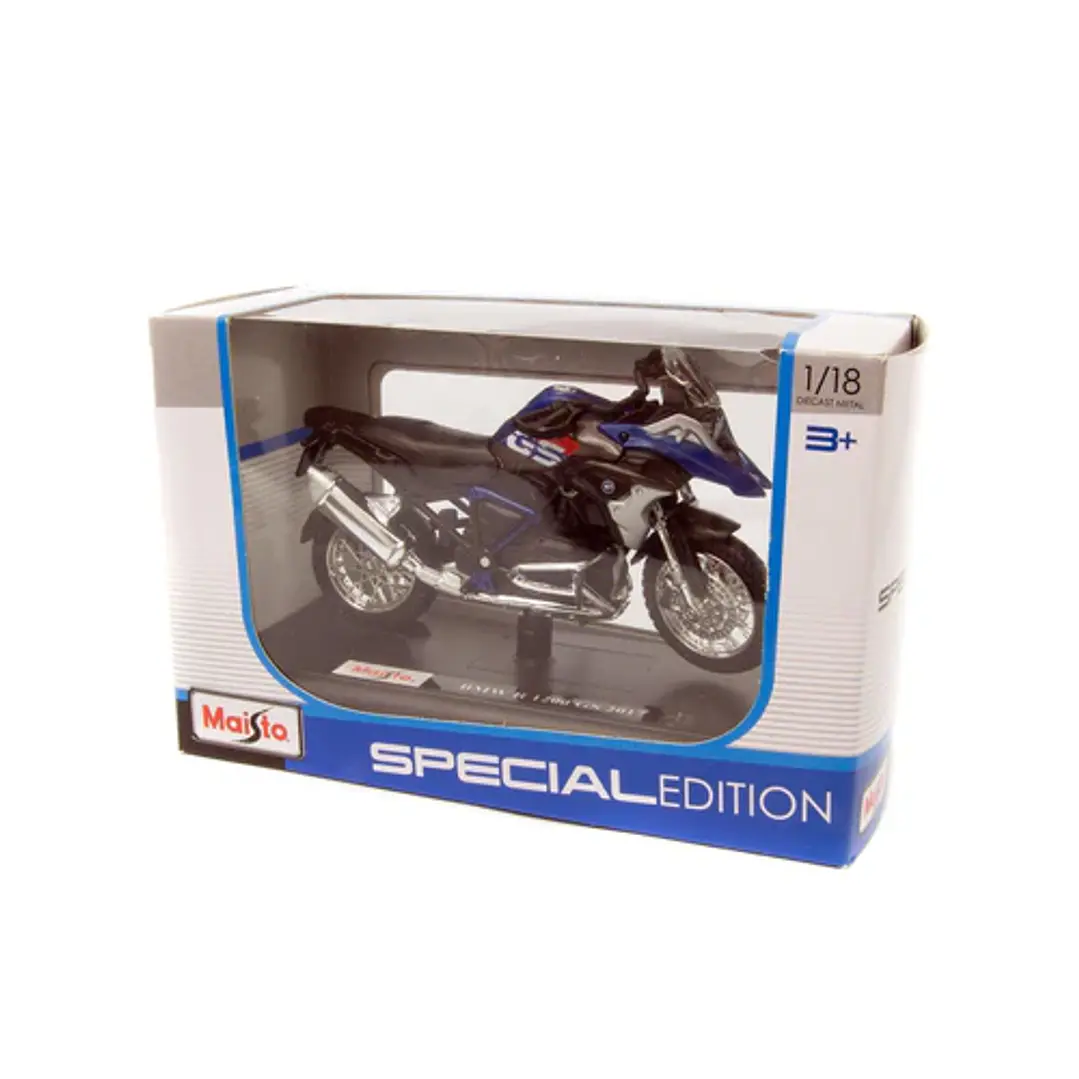  Motocicleta Bmw R 1200 Gs 2017 Azul 1/18 3
