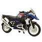  Motocicleta Bmw R 1200 Gs 2017 Azul 1/18 - Miniatura 1