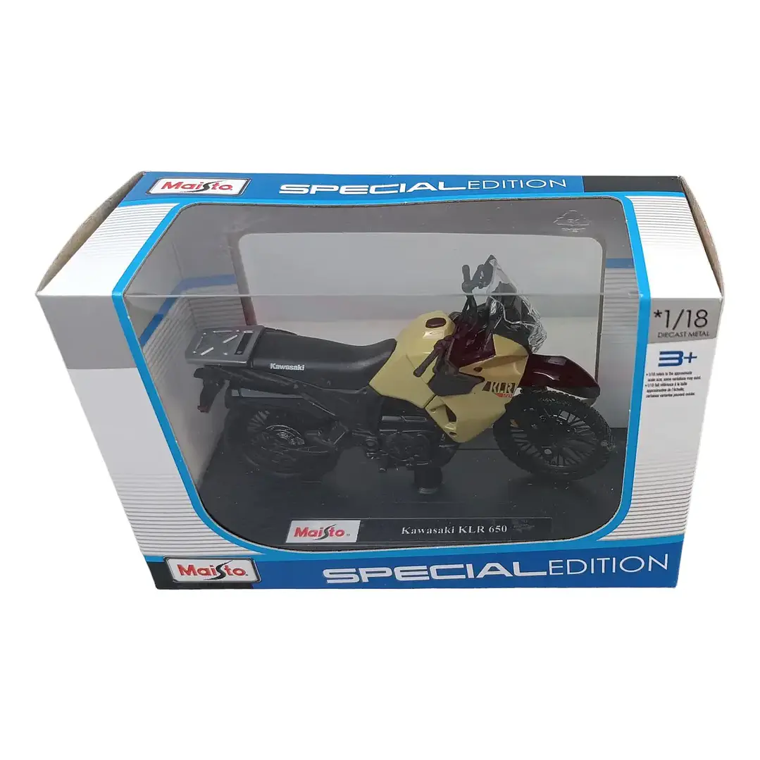 Motocicleta  Kawasaki Klr 650 Crema 1/18 3