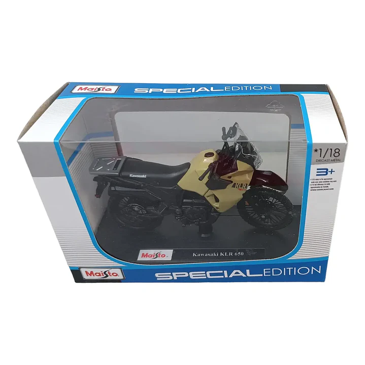 Motocicleta  Kawasaki Klr 650 Crema 1/18 3