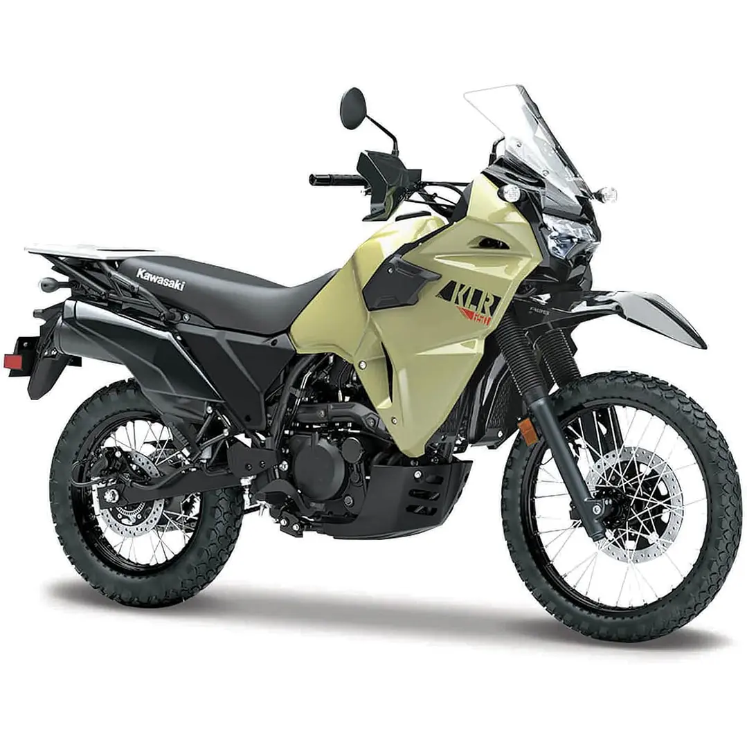 Motocicleta  Kawasaki Klr 650 Crema 1/18 1