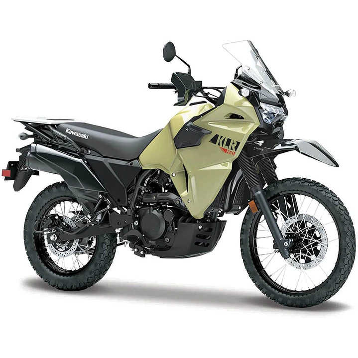 Motocicleta  Kawasaki Klr 650 Crema 1/18 1