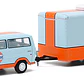 Carro Colección  72 Ford Club Wag Gulf -Car Haul1/64 - Miniatura 1