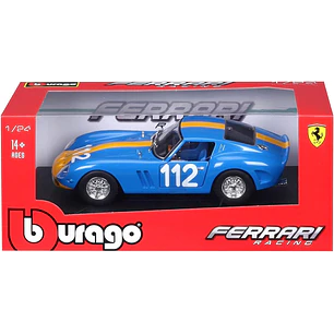 Carro Colección  Ferrari 250 Gto 112 Azul 1/87