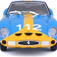 Carro Colección  Ferrari 250 Gto 112 Azul 1/87 - Miniatura 2
