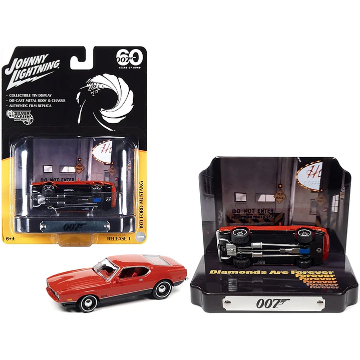 Carro Colección  1971 Ford Mustang Mach 1 Diamon 1/64 1